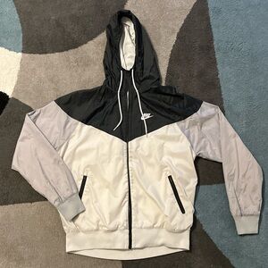 Nike Black and Gray Windbreaker Jacket